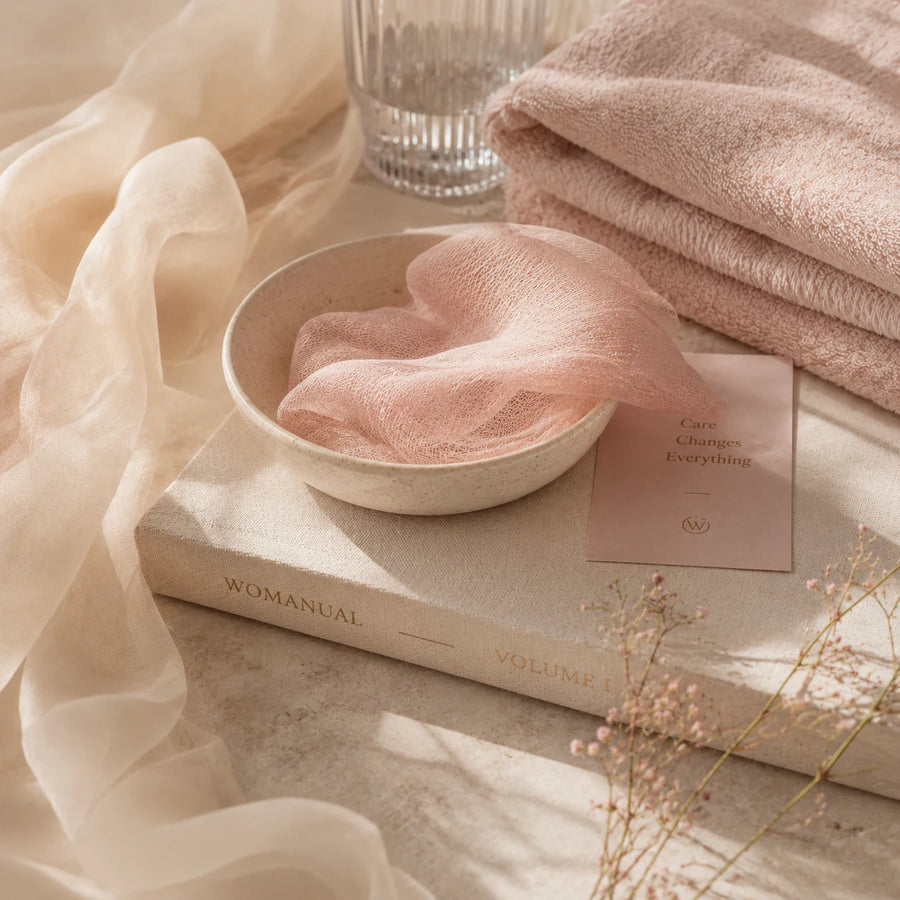 WOMANual editorial image about mature intimate tissue care